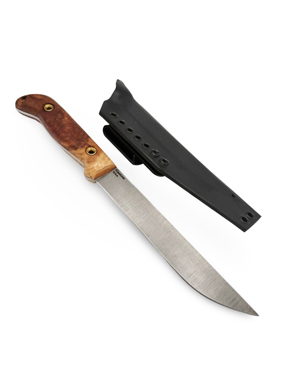 Custom Camper Bear Forest Knives