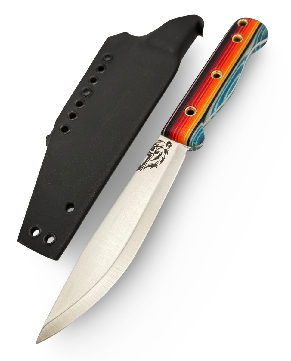 Custom Camper Bear Forest Knives