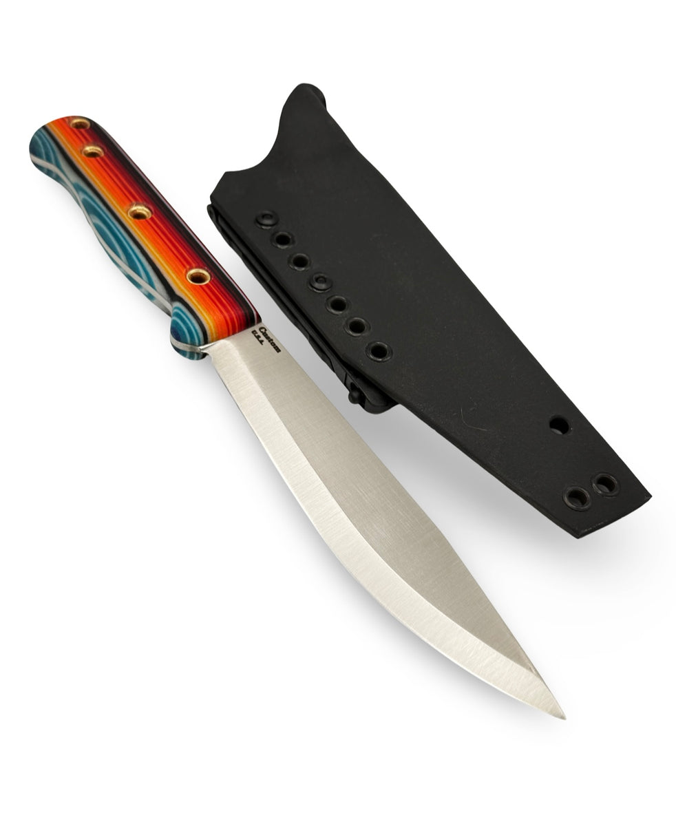 Custom Camper Bear Forest Knives